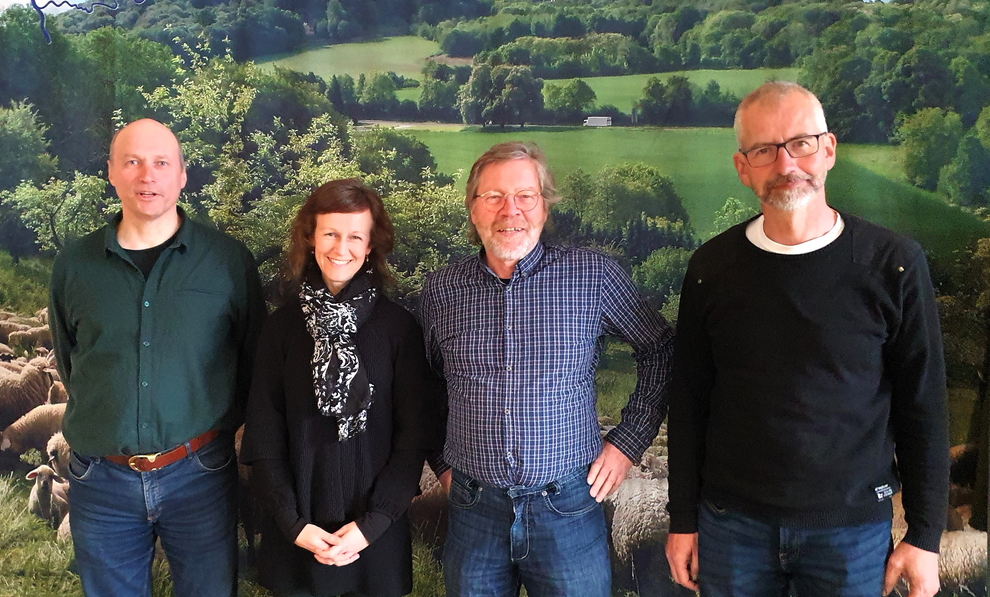 v.l.n.r.: Rainer Przygoda (2. Vorsitzender), Kerstin Kopp (Beisitzerin), Wolf Mende (1. Vorsitzender), Michael Müller (Kassenwart), Ralf Badtke (Beisitzer, leider nicht mit abgebildet).